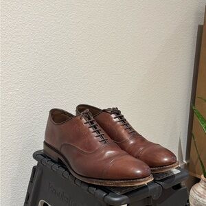 Men's Brown Leather Oxford Shoes